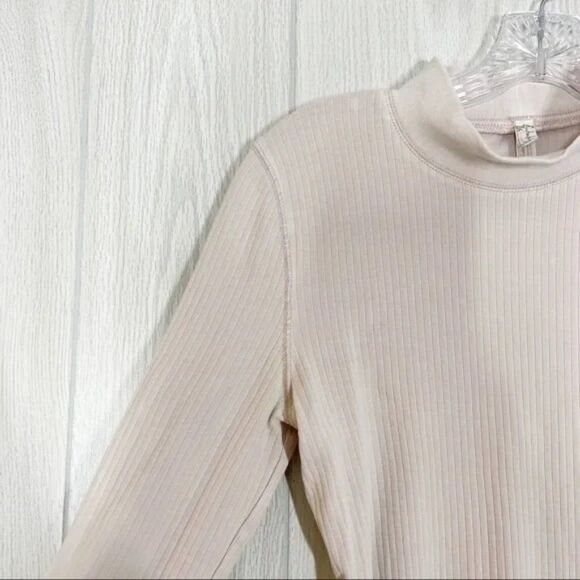 Free People Intimately | Light Pink The Rickie Top Mock Neck Ribbed Long Sleeve - Picture 4 of 6